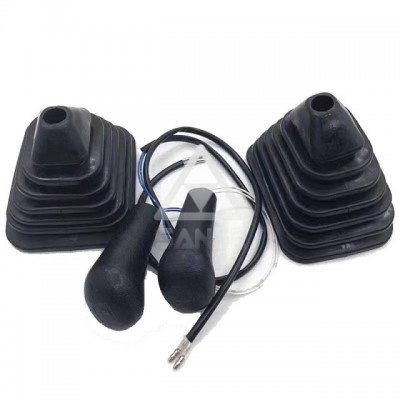 High quality PC60-7 Excavator joystick control valve rubber dust proof  , Operating Handle