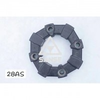 Top quality 28AS flexible rubber coupling for excavator connection rubber