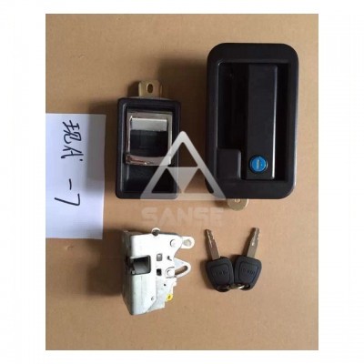 Wholesales price  Excavator lock assy , cab door lock for R200-7  R210LC-7 R220-7 construction machinery Cabin parts